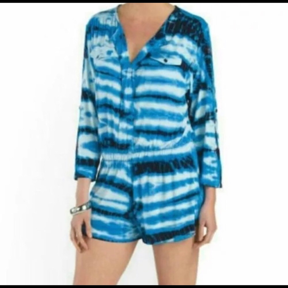 Young Fabulous & Broke long sleeve shorts romper